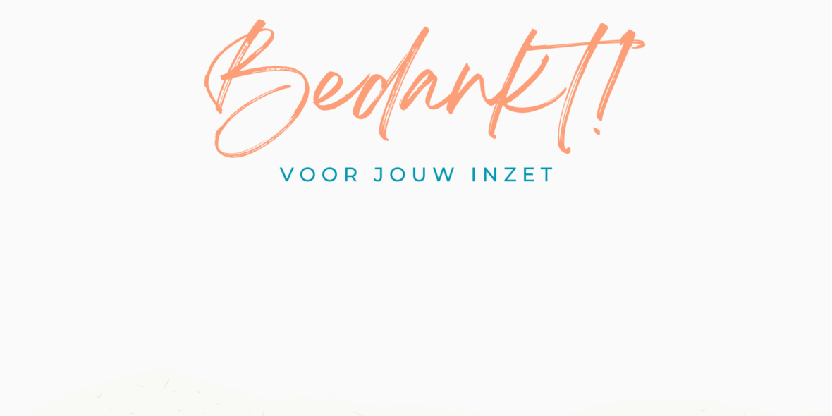 Vrijwilligers Bedankt! 2025